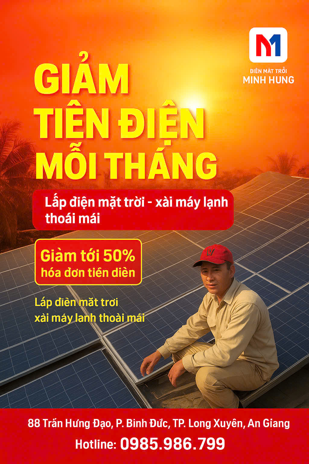 Điện mặt trời bám tải 5kw